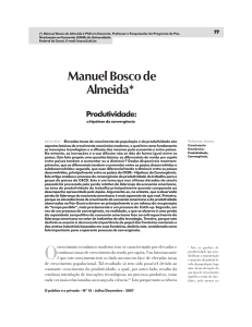 ALMEIDA, Manoel Bosco (artigo)