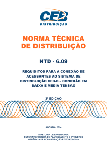 NTD 6.09 - Requisitos para a Conexão de Acessantes ao