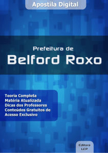 Apostila Belford Roxo 2016 Agente Administrativo