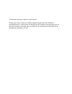 O sofrimento restringe-se apenas a quem adoece? O artigo traz à