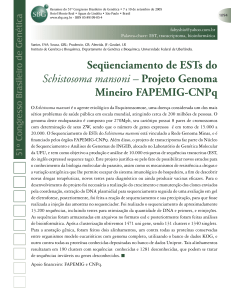 Seqüenciamento de ESTs do Schistosoma mansoni – Projeto