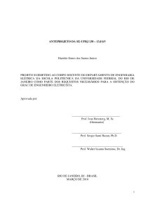 i ANTEPROJETO DA SE-UFRJ 138 – 13,8 kV Haroldo Ennes dos