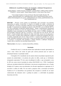 Influência de Azospirillum brasilense em Associação a Adubação