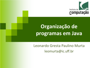 Organização de programas em Java