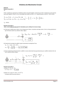 SoluçãoDinâmica do Movimento Circular