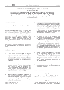 Regulamento de Execução (UE) no 489/2013 da