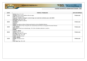 AGENDA DE TAREFAS 6º A