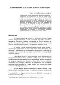 O conceito de relação salarial na teoria da regulação