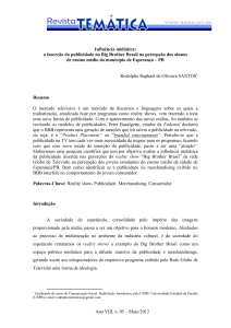 Ano VIII, n. 05 – Maio/2012 Influência midiática: a