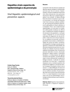 Hepatites virais: aspectos da epidemiologia e da prevenção