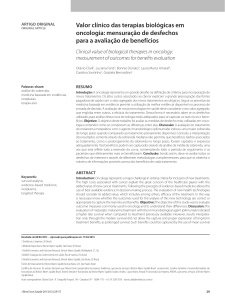 Valor clínico das terapias biológicas em oncologia