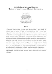 gestão relacional de marcas: desenvolvimento de um modelo