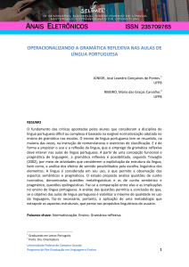 operacionalizando a gramática reflexiva nas aulas