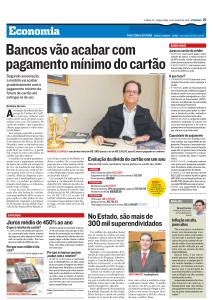 Bancos vão acabar com pagamento mínimo do cartão