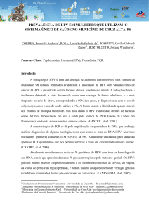 prevalência de hpv em mulheres que utilizam o sistema