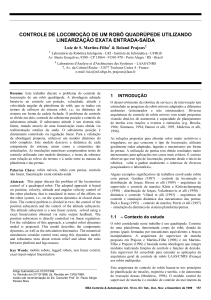 controle de locomoção de um robô quadrúpede utilizando