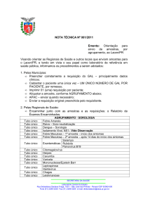 Nota Técnica n° 001/2011 - Lacen-PR