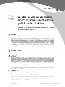 Qualidade de vida dos adolescentes curados de câncer – uma