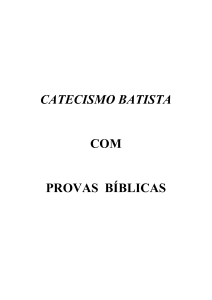 catecismo batista - Palavra Prudente