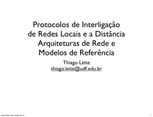 Arquiteturas de Rede e Modelos de Referência