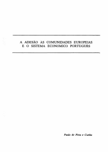 a adesão as comunidades europeias e o sistema económico