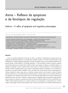 Asma – Reflexo da apoptose e de fenótipos de regulação
