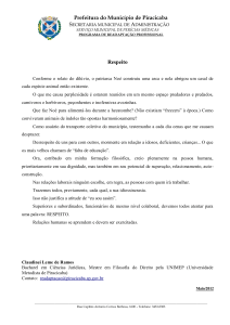 Prefeitura do Município de Piracicaba Respeito