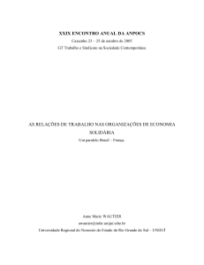 xxix encontro anual da anpocs as relações de trabalho nas