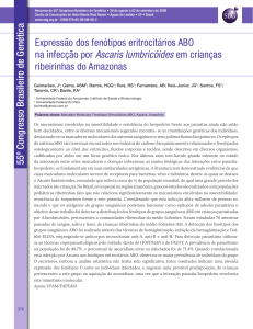 Expressão dos fenótipos eritrocitários ABO na infecção por Ascaris