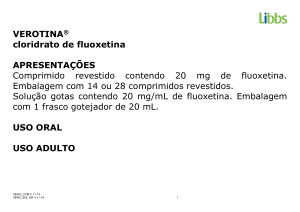 VEROTINA® cloridrato de fluoxetina APRESENTAÇÕES