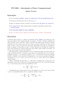 FFI 0201 - Introdução à Física Computacional Instruções Exercícios