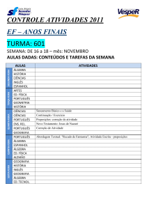 Senador Fláquer - Atividades da Semana de 16 a 18 de