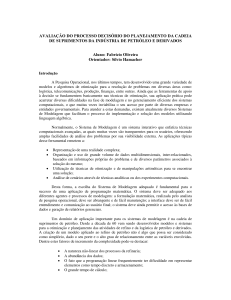 avaliação do processo decisório do planejamento da - PUC-Rio