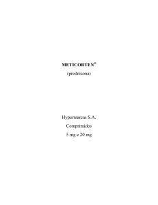 METICORTEN® (prednisona) Hypermarcas S.A. Comprimidos 5 mg