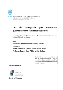 Uso da termografia para caracterizar qualitativamente fachadas de