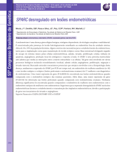 SPARC desregulado em lesões endometrióticas 55º Congresso