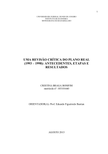 uma revisão crítica do plano real (1993 – 1998