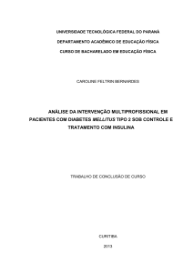 análise da intervenção multiprofissional em pacientes com diabetes