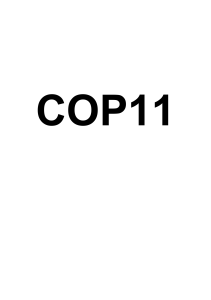 Notícias COP 11