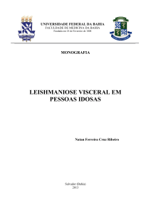 LEISHMANIOSE VISCERAL EM PESSOAS IDOSAS