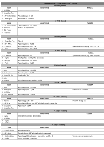 TAREFA DIÁRIA – QUINTA-FEIRA 06/11/2014 1º