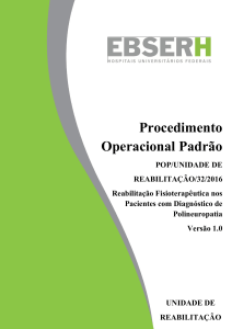 POP/Unidade de Reabilitação/032/2016 Reabilitação