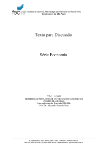 Distribuição Populacional e Evolução do Tamanho - FEA