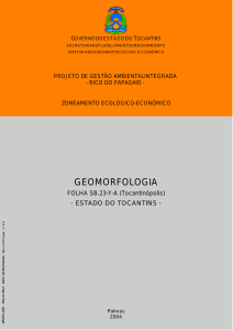 geomorfologia - Governo do Estado do Tocantins
