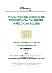 programa de ensaios de proficiência em anemia infecciosa equina
