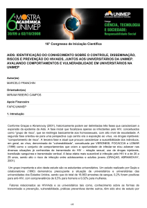 aids: identificação do conhecimento sobre o controle