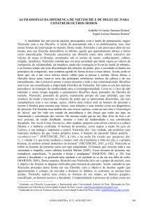 as filosofias da diferença de nietzsche e de deleuze: para construir