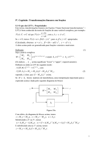 5º. Capítulo: Transformações lineares em frações α β γ