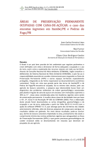 ÁREAS DE PRESERVAÇÃO PERMANENTE OCUPADAS COM