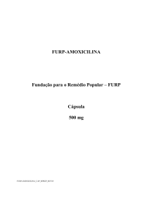 FURP-AMOXICILINA Fundação para o Remédio Popular – FURP